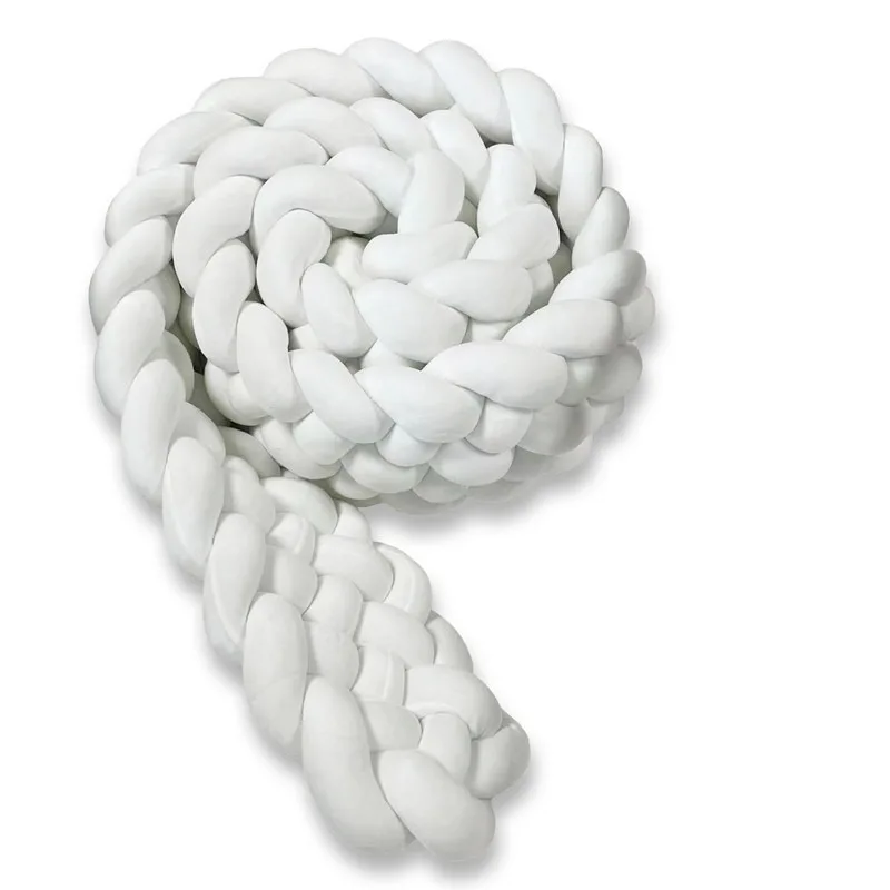 Crib Bumper Six-strand Braided Crib Anti-collision Bed Surround 2M Newborns