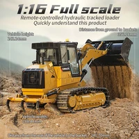 RTR KABOLITE K963 RC Hydraulic Loader 1/16 Remote Control Metal Machine Construction Vehicles Model with Light System RC Toys 2