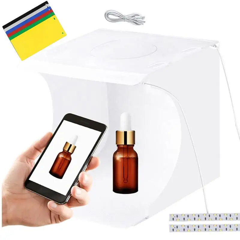 Photo Box Folding LED Lights Light Box & Soft Light & Soft Professional Lightbox For Jewelry And Product Photography