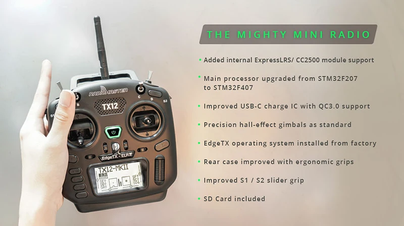 MGHTY MNT RADTO Added internal ExpressLRS/ CC25O