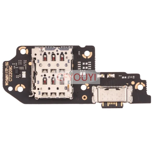

Плата зарядного порта USB OEM с лотком для SIM-карты, считывателем микрофона Flex для Xiaomi Redmi Note 11T Pro / Redmi Note 11T Pro + / Poco X4 GT