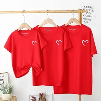 Summer Cotton Baby Mom Dad T Shirts Tops Fashion Family Matching Outfits Daddy Mommy And Daughter Son Matching Clothes 1