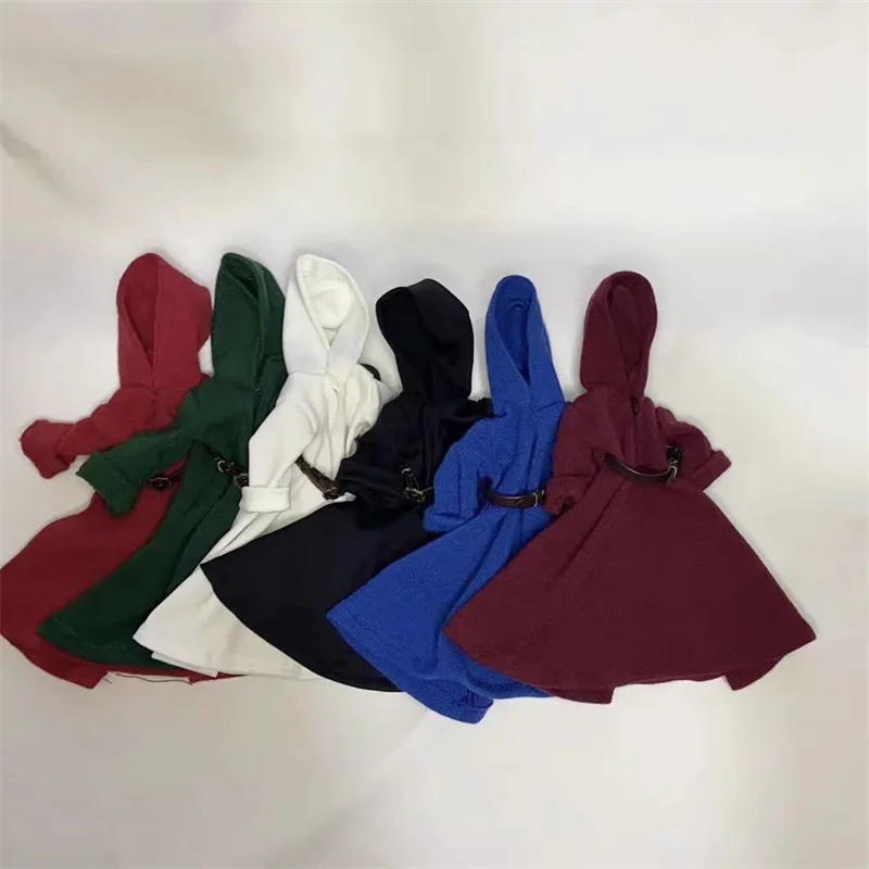 클래식 일본 애니메이션 역할 네 기사 드워프 마법사 로브, 몽크 로브 벨트, 6 인치 SHF 액션 피규어 바디 모델에 적합, 1/12 체중계