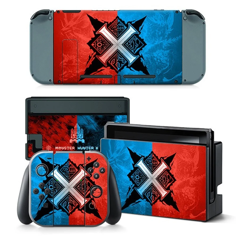 Per Switch Monster Hunter Pvc Skin Vinyl Sticker Decalcomania Cover Console Dualsense Controller Adesivo Protettivo Antipolvere