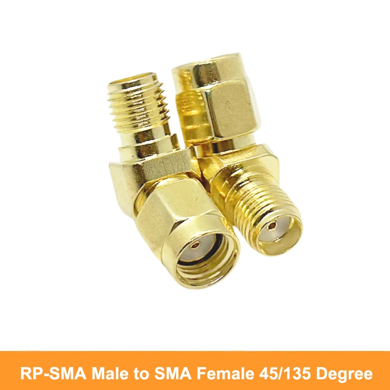Kupfer SMA auf SMA Adapter RPSMA Stecker auf RP-SMA Buchse 45 Grad 135 Winkel für FPV – Detail 4