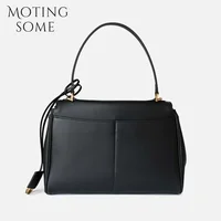 Motingsome 2024 Rodeo Buckle Woman Luxury Designer Bags Cow Leather Handbag Fashion Lady Pouch Retro Underarm Purses Tote New 2
