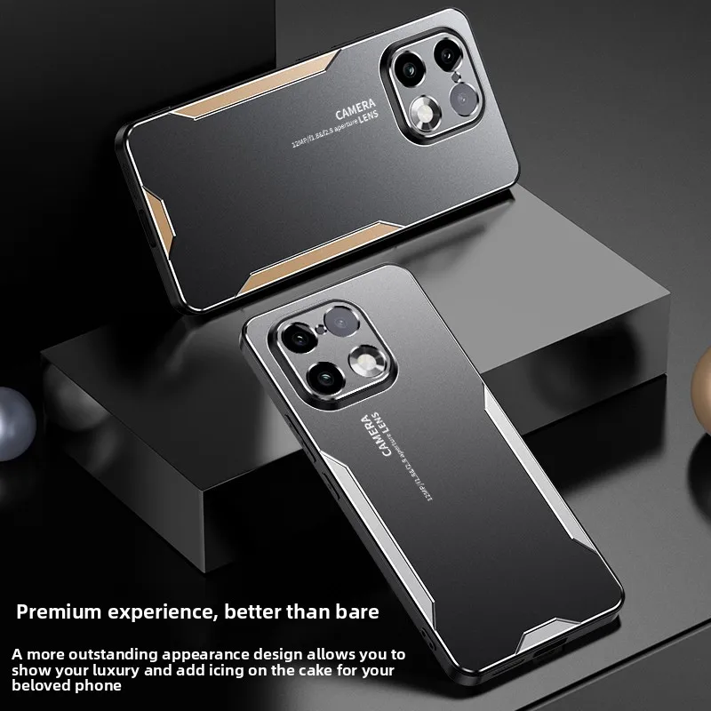 Luxury Matte Shockproof Bumper Case with Full-Coverage Lens Protection and Anti-Fingerprint Acrylic Finish