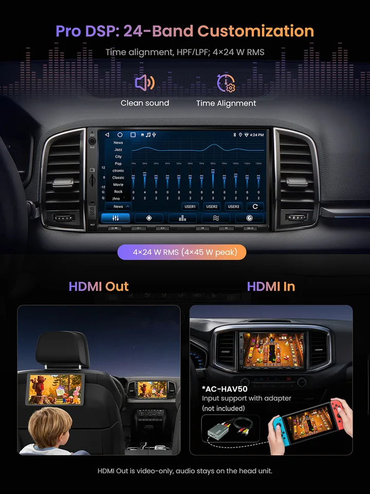 ディスプレイオーディオ 9インチ 7インチ carplay android auto