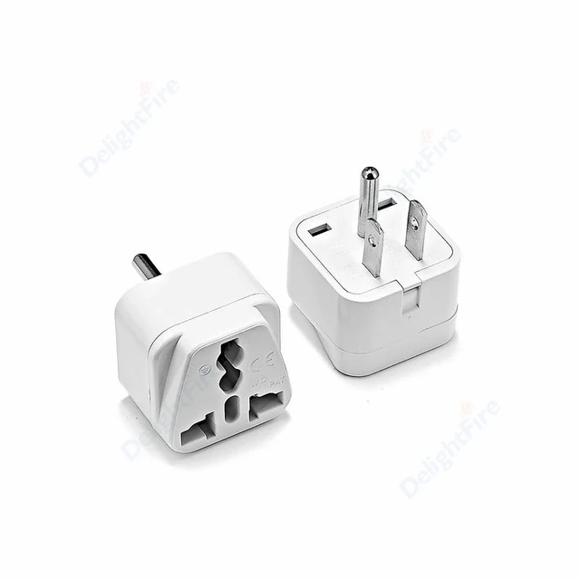 Adaptador de enchufe americano, adaptador de viaje de Canadá, México, AU,  Reino Unido, UE a EE. UU., convertidor de toma de corriente AC - AliExpress