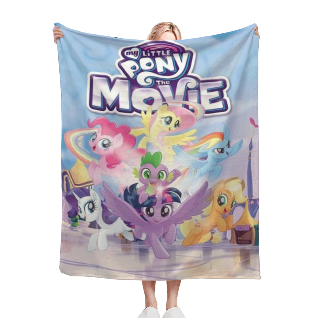 

Littleed Ponyed Thick Blanket Flannel Warm Soft Extra Soft Throw Office Nap Sleep