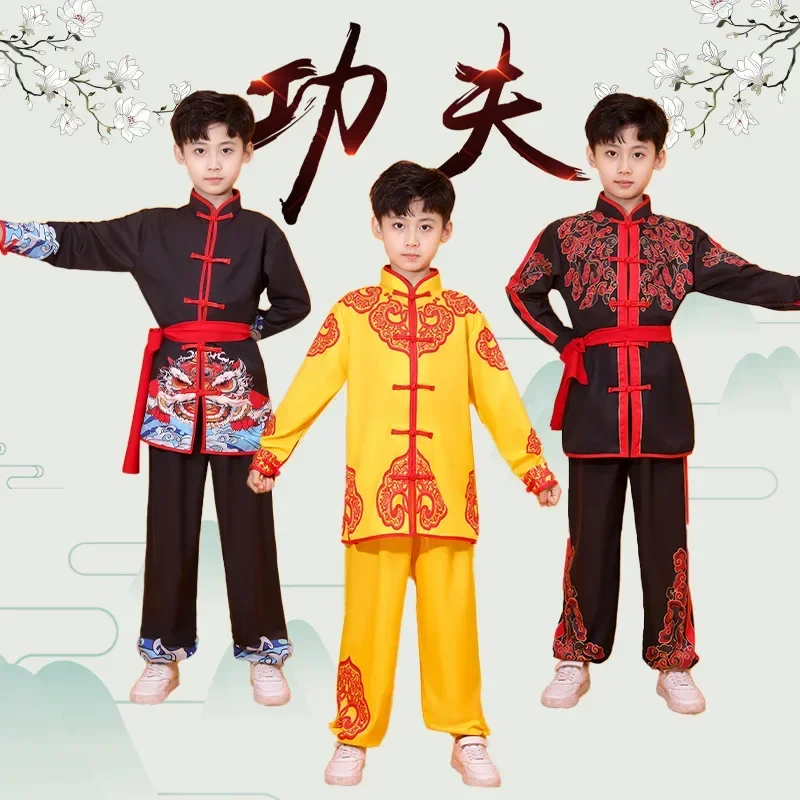 Tai Chi Clothing Girl Boy Set Tai Chi Perform Women Men Kids Martial Arts Costumes Baby Wushu Sets