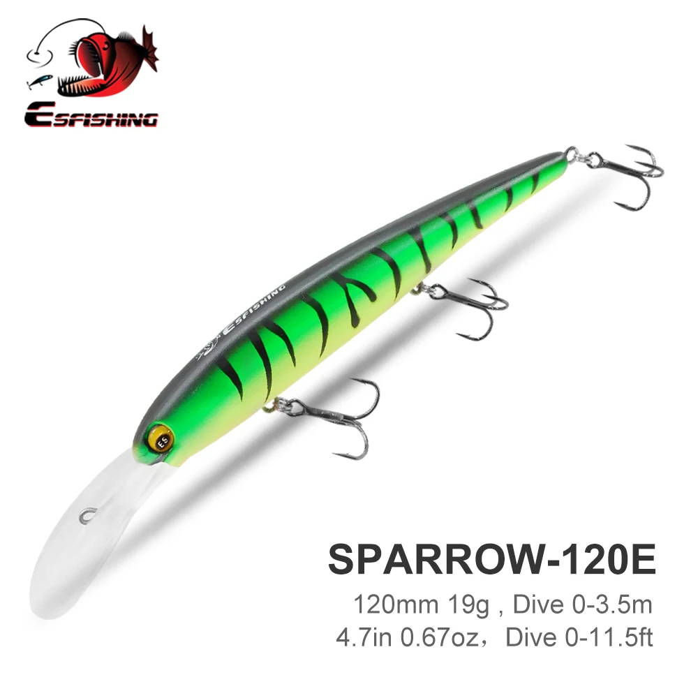 Esfishing Professional Quality Hard Lure Sparrow 12cm19g Bait Drive 03