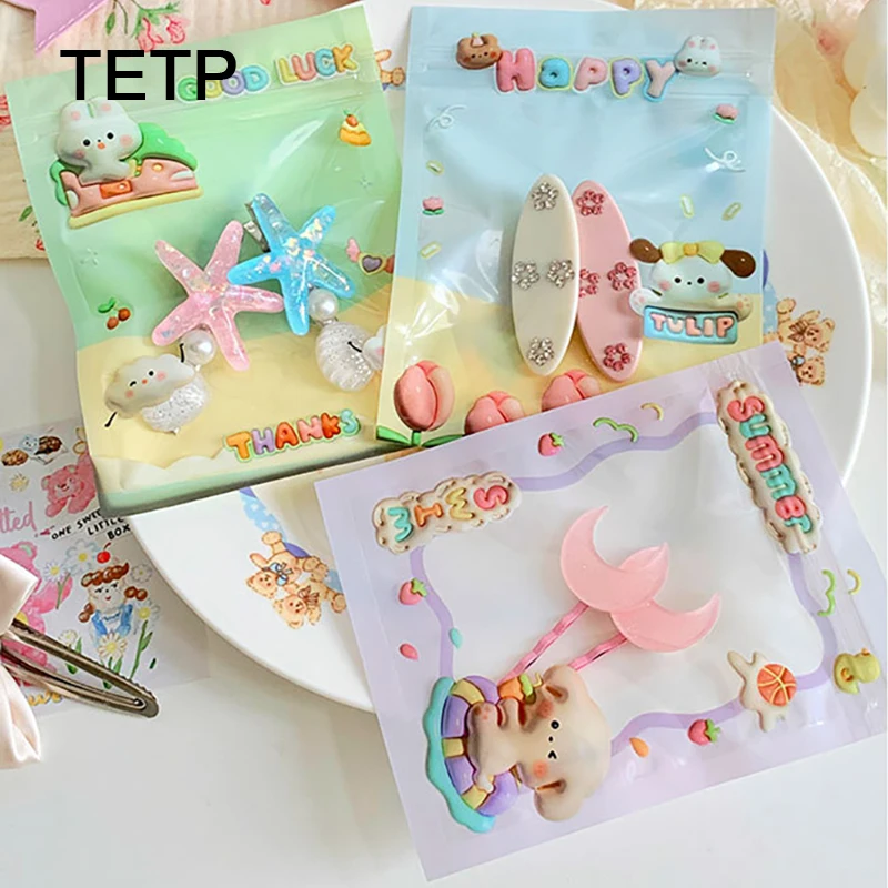 

TETP 100Pcs Happy Birthday Gift Ziplock Bags For Candy Cookies Packaging Home Handmade Headdress Jewelry Storage Decoration