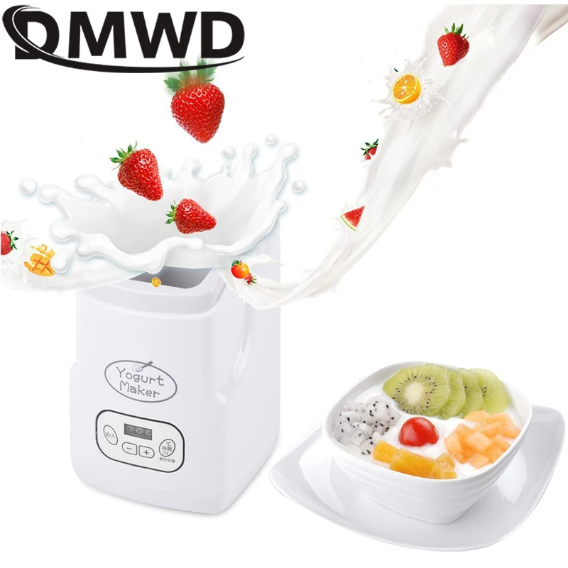110V Automatic Electric Yogurt Maker Temperature control with timer Multifunctional Leben Rice Wine Natto Caspian yogurt Machine 2