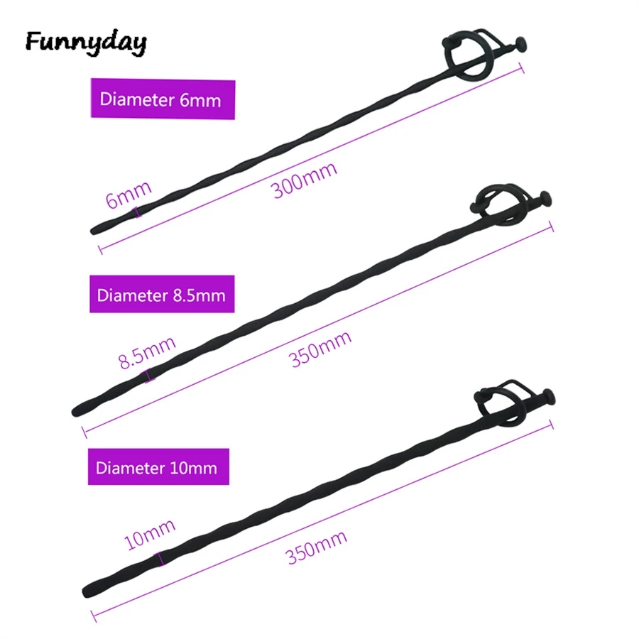 Silicone Hollow Urethral Catheter Dilator Penis Plug Horse Eye Irritation Penis Insertion Urethral Plug Adult Sex Toys For Men