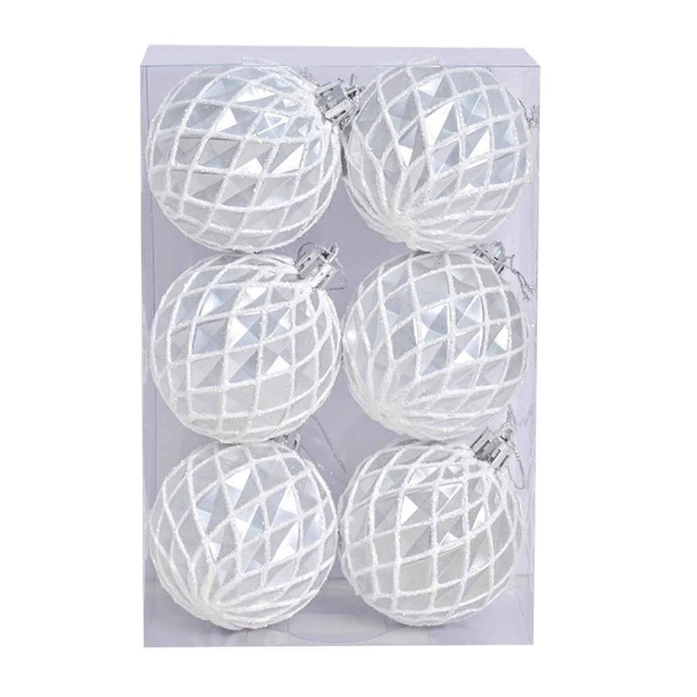 thumbnail image 1 of 6 piezas de 6 cm para decoración de árbol de Navidad, adorno navideño, bola colgante para árbol de Navidad, 1 of 5