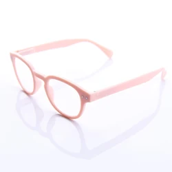 Vintage - Inspired Colorful Women’s Reading Glasses with Comfortable Round Frames (Pink)