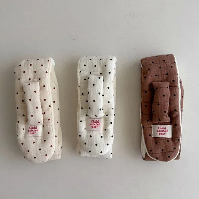 Children Cute Versatile Warm Scarves Winter Korean Plush Windproof Neckerchief Boy Girl Kid Cartoon Bear Dot Scarf Baby Clothing