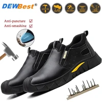 New Kevlar sole anti-smash anti-puncture safety shoes breathable men's non-slip wear-resistant safety shoes rubber outsole