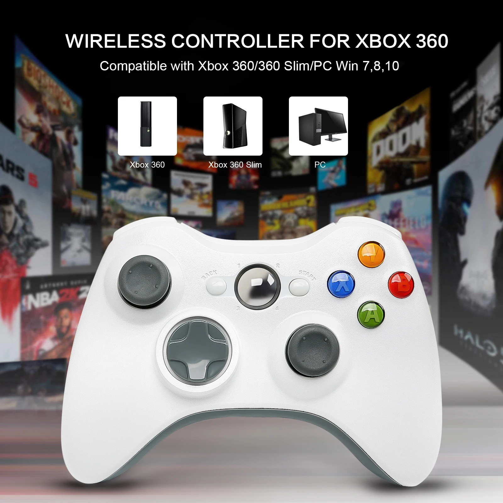 Xbox 360 Ʈѷ    ̽ƽ PC Ʈ,   ׼ 