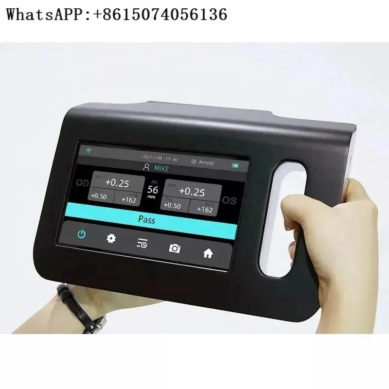 

Portable automatic manual refractometer for ophthalmic visual filters