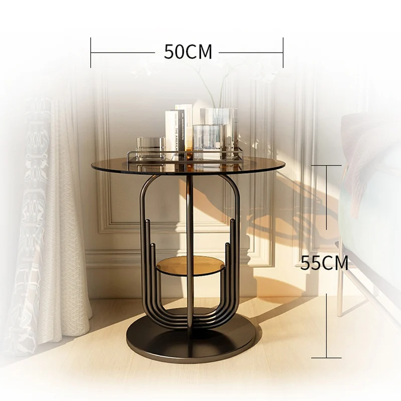 Service Bedside Coffee Tables Modern Living Room Small Home Gold Storage Coffee Table Round Hall Side Table Basse Furniture