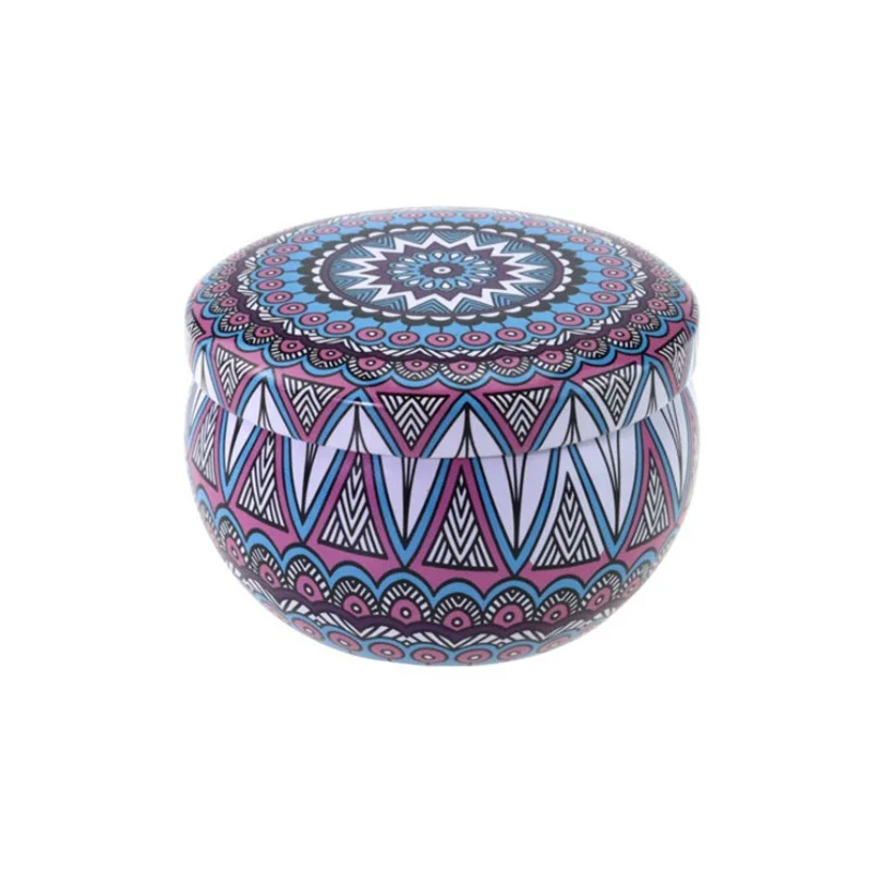 Handmade All Natural Aromatherapy Scented candles with 100% Natural Flower Petals and Essential Oils in Decorative Travel Tin.