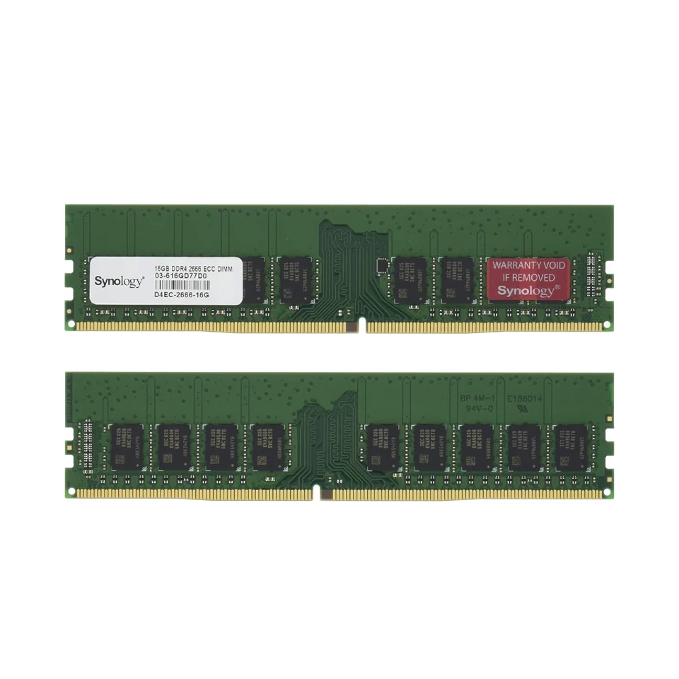 오리지널 시놀로지 DDR4 ECC 언버퍼드 DIMM 2666 MHz 메모리 싱글 RAM 모듈 (D4EC-2666-16G/8GB)