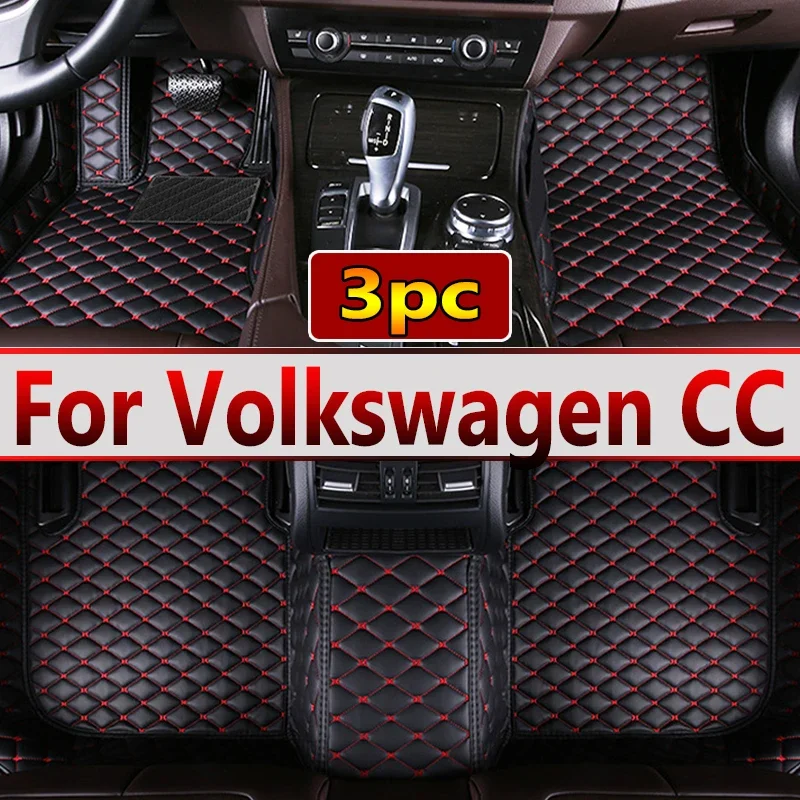 

Автомобильные коврики для Volkswagen VW Passat CC 2008 ~ 2016, набор напольных ковриков, автомобильные внутренние части, коврик, роскошный кожаный коврик, автомобильные аксессуары