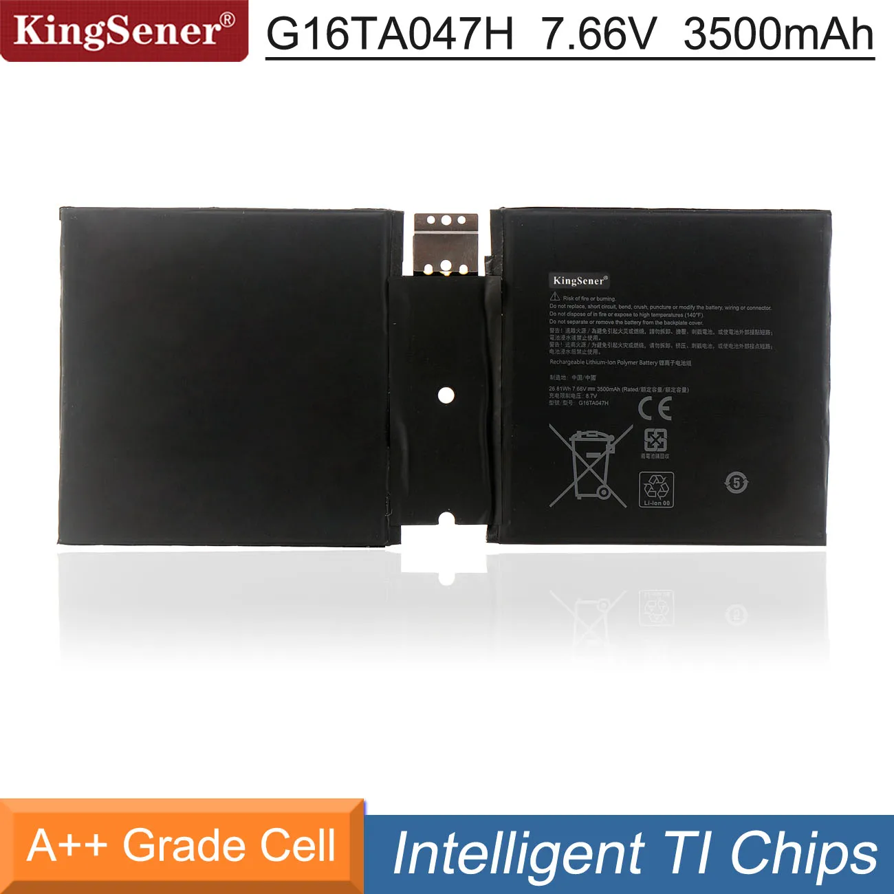 Kingsener-bateria do Portátil para Microsoft Surface go 1901 1926 Série G16ta047h Dynu01 7.66v 3500mah G16ta047h