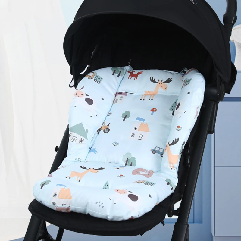 Baby Kids Highchair Cushion Pad Mat Booster Seats Cushion Pad Mat Feeding Chair Cushions Pad Stroller Cushion Mat Cotton 4