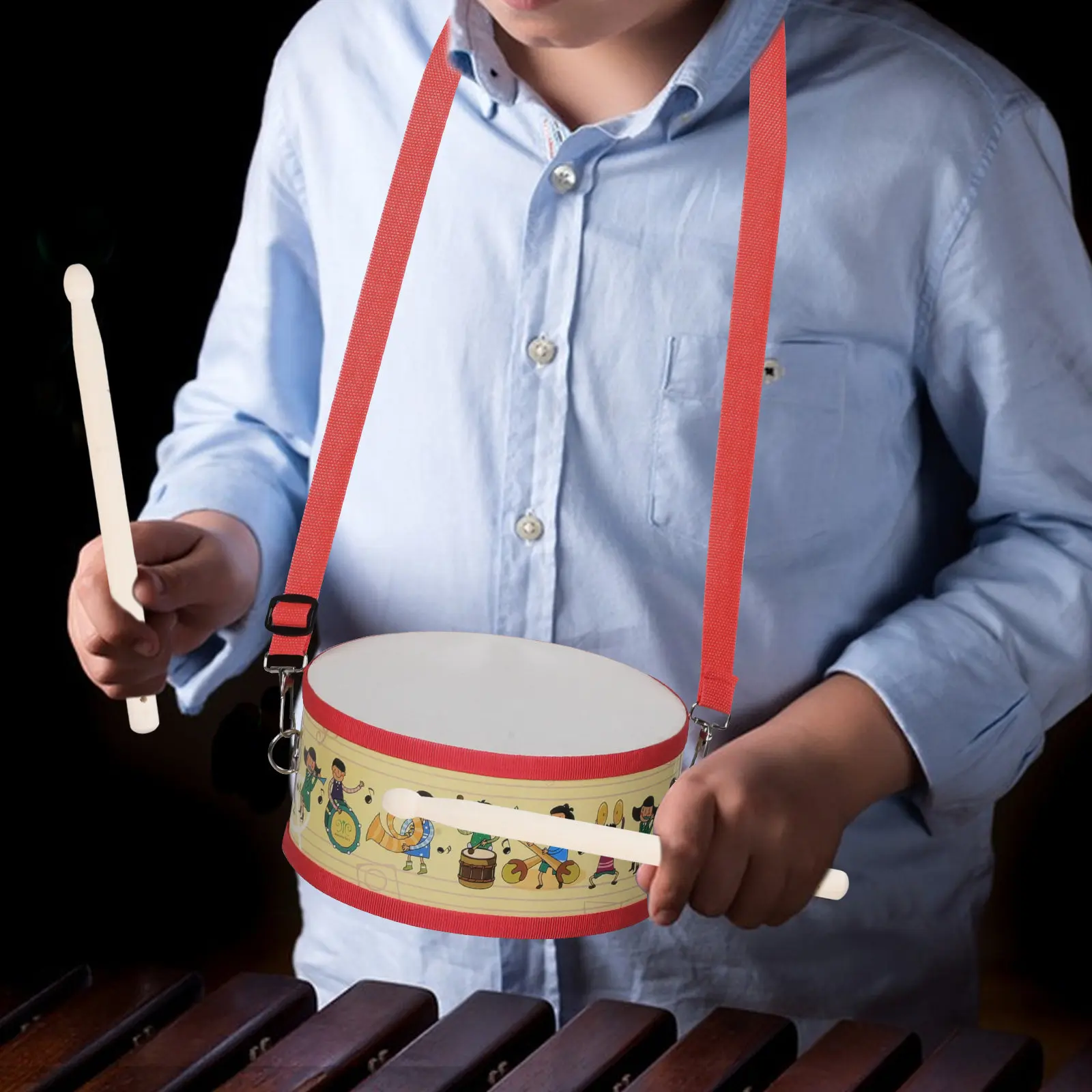 베이스 드럼 공예 악기 중국식 양면 액자