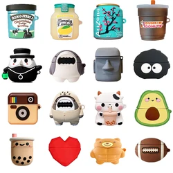 3D Earphone Case For Airpods Pro 2 Silicone Cover For Airpods 3 2021 Cute Cartoon Headphone Charging Box Cover For Airpods 1 2