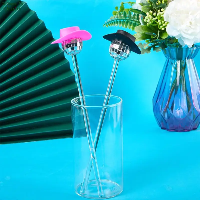 Disco Ball Stirrers Cocktail Sticks Fruit Sticks Reusable Drink Picks Martini Picks Toothpicks for Drinks Home Party Decor Favor