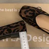 2024 Summer Leopard New Brand Women Flat Shoes Fashion Leopard Print Ladies Elegant Shallow Slip On Soft Ballerinas Shoes 6