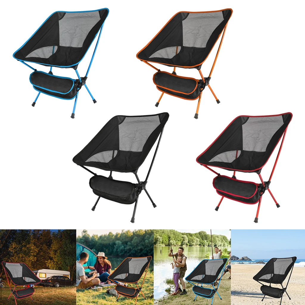 Folding Camp Lightweight & Durable Outdoor Backrest Seat Stool for Camping,