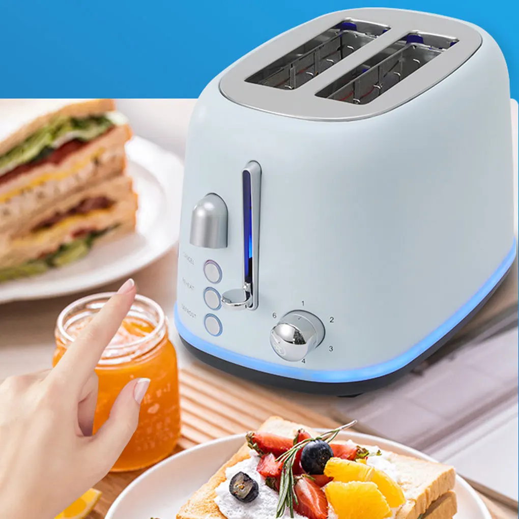 Super Wide Slot Toasters For Thick And Thin Bread Slices Quick Production With One Button Switch
