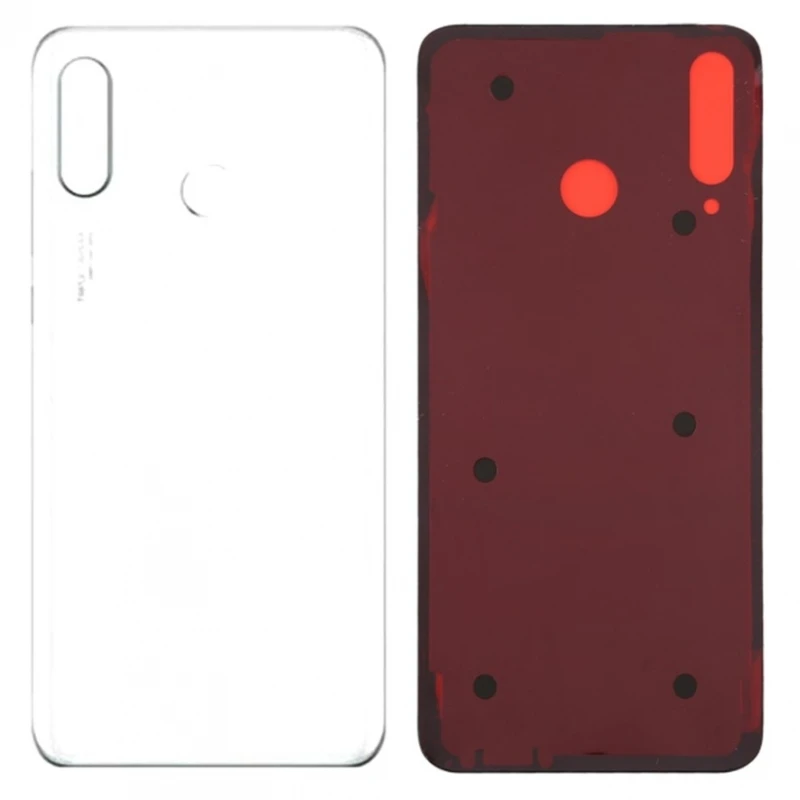Coperchio Batteria Per Huawei P30 Lite Nova 4E Cover Posteriore In Vetro Bianco Huawei P30 Lite (Mar-Lx1A, Mar-Lx1M, Mar-Al00, Mar-L01A, Mar-L21A, Mar