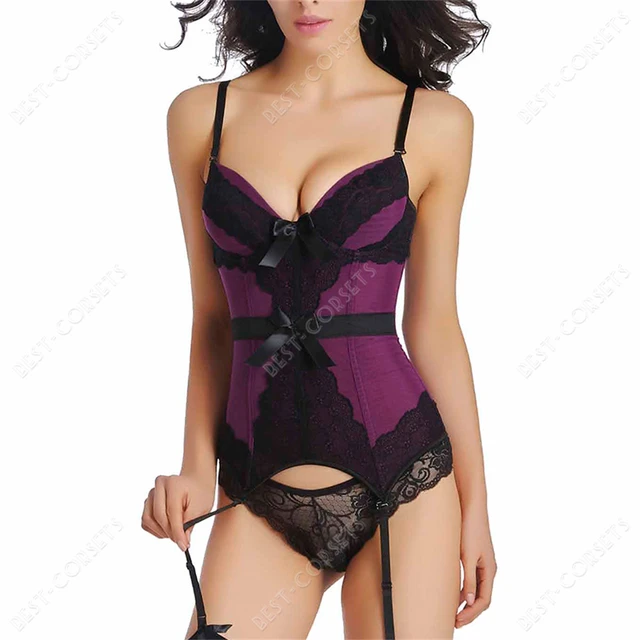 Women Sexy Corset Lingerie Plus Size Sexy Straps Bustier Corset