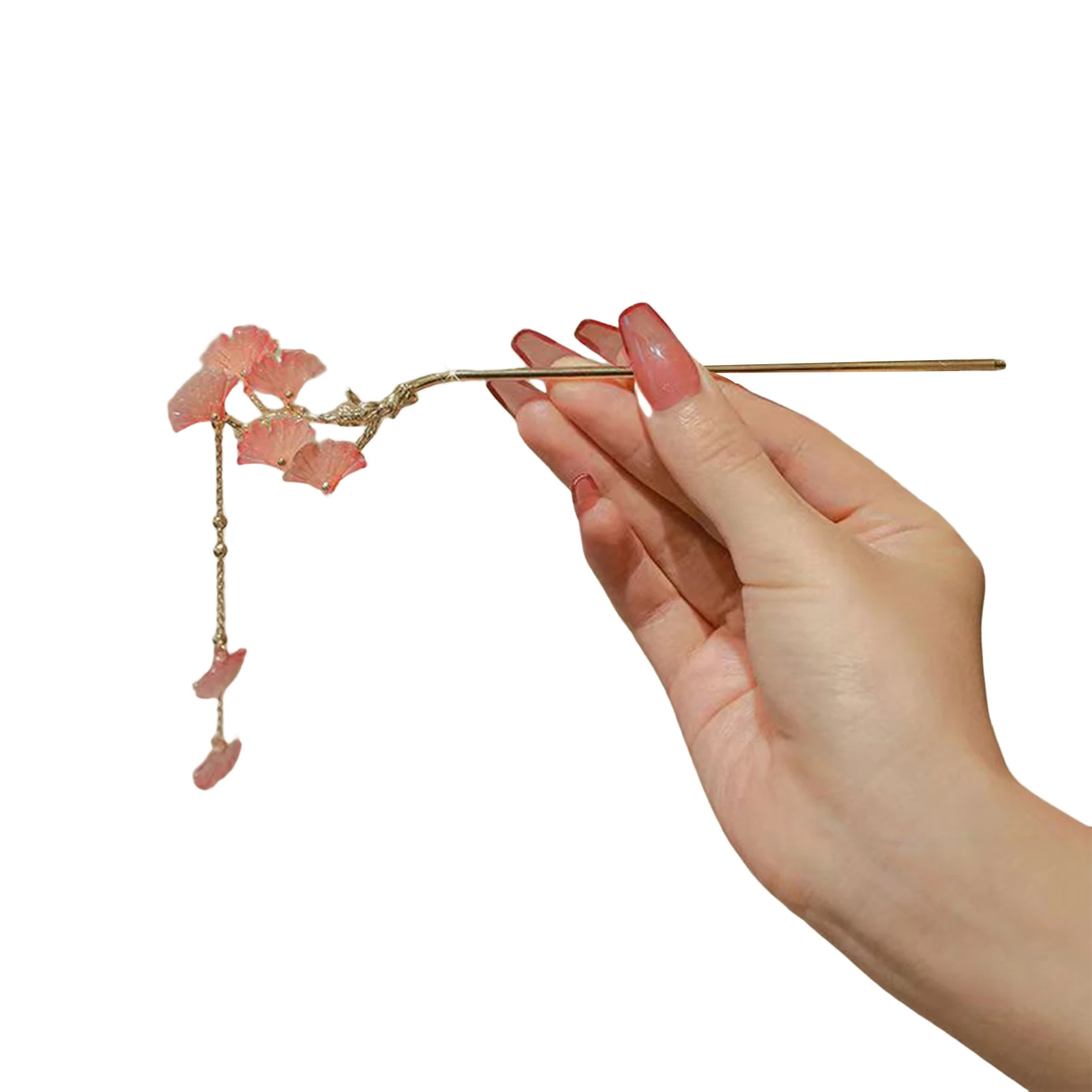 Ladies Gingko Leaf Hair Stick Retro Style Ginkgo Biloba Hair Styling Pins Regalo Per San Valentino Donna