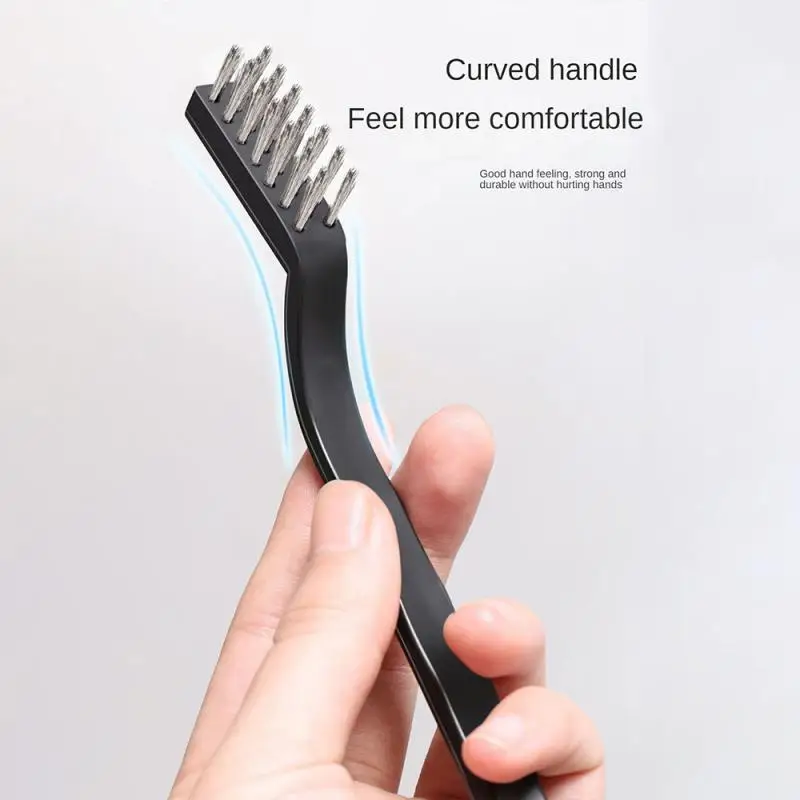 1-6PCS Stainless Steel Rust Brush Brass Cleaning Polishing Detail Metal Brush Wire Mini Cleaning Tool Cleaning Brushes Household 3