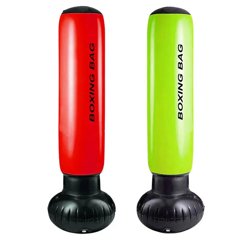 

Inflatable Punching Bag Boxing Training Bag With Air Pump Heavy Punching Bags Quick Bounce Back PVC Boxing Speed Bag Sports Toy