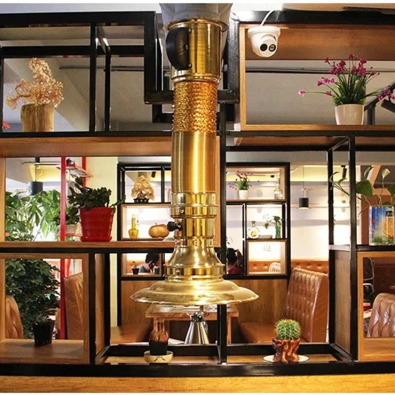 Retractable Korean Barbecue Shop Smoke Exhaust Pipe Kitchen Restaurant Big Suction Barbecue Smoke Exhaust Equipment 3