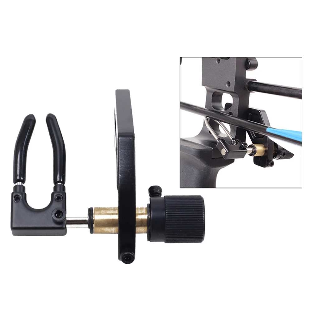 

Archery Arrow Rest Recurve Lead 8*7.5cm Aluminum Alloy Black Compound/straight Pull Hunting Accessories For Long-term Archery