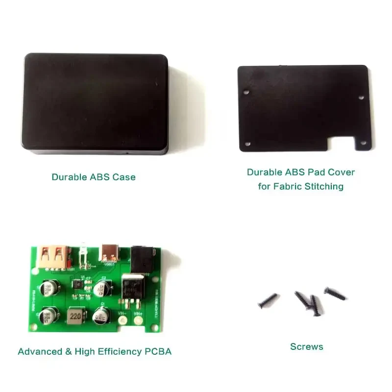 Solar Charger 2/4pcs Controller Solar Panel Voltage Stabilizer Inverter QC 2.0 3.0 PD 2.0 3.0 Quick Charge and DC Output for DIY Charger