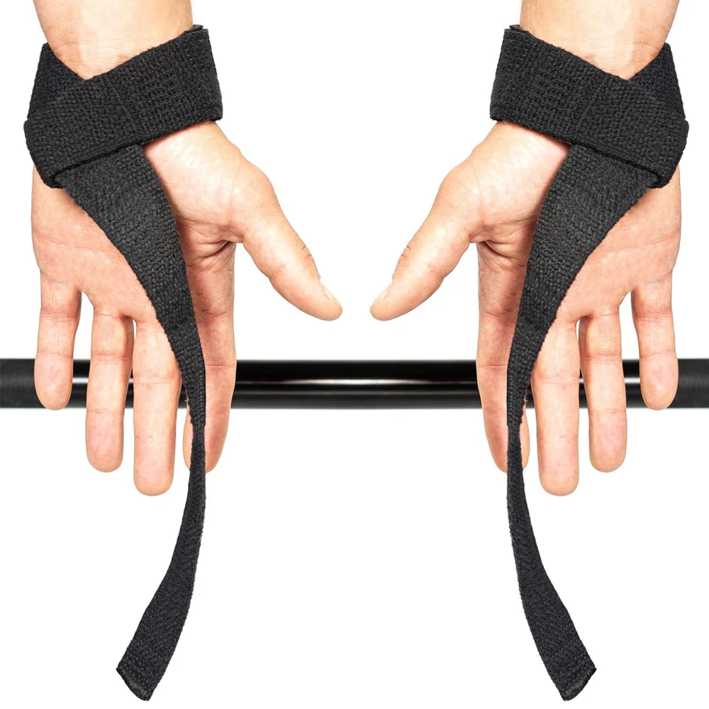 2pcs Gym Lifting Straps Levantamiento de pesas Muñeca Cinturón de