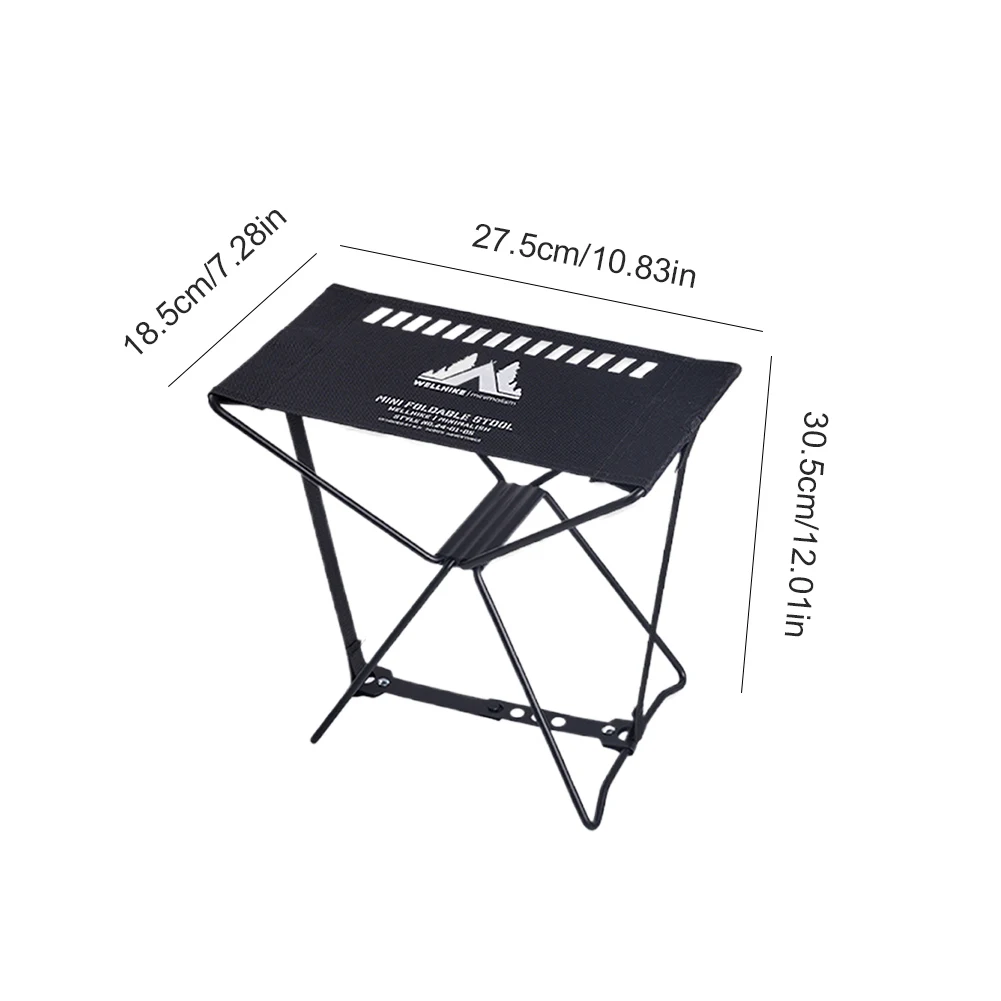 Outdoor Camping Stool Waterproof Collapsible Travel Stool High Load-Bearing Portable Samll Chair for Hiking Backpacking