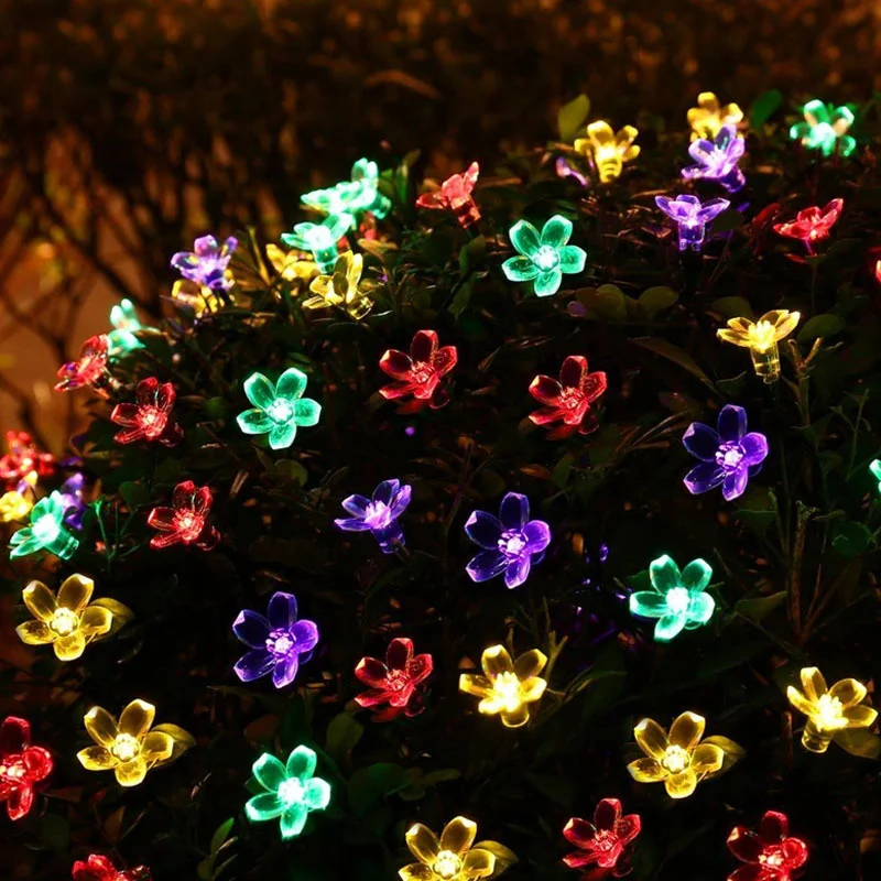 

USB Battery Powered LED Cherry Garland Lights Fairy String Outdoor Lamp Holiday Christmas Wedding Party Decor navidad decoración