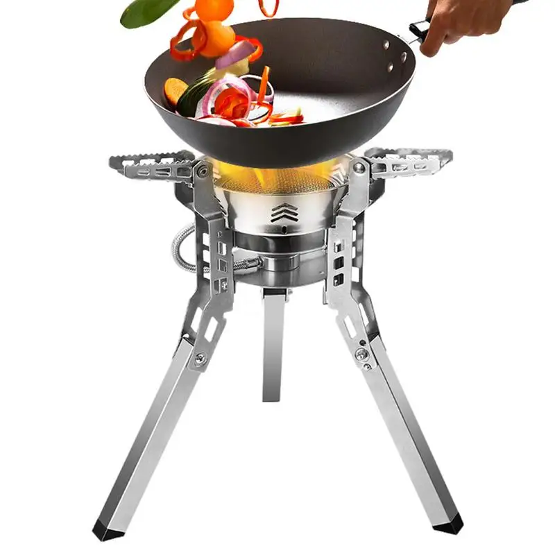 

Backpacking Stove Windproof Burn Stove Barbecue Accessories With A Large Furnace Plate High Heating Efficiency Suitable All