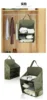 Three-section Hanging Storage Bag Foldable Dustproof and Waterproof Fabric Portable Luggage Storage Bag for Clothing 3